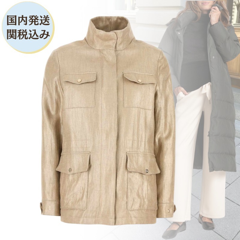 HERNO ヘルノ リネンフィールドジャケット ブルゾン 関税込