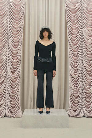 《threetimes》 V layered dress