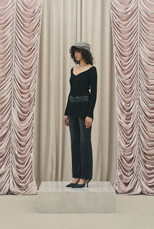 《threetimes》 V layered dress