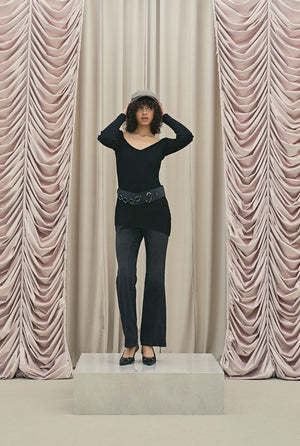 《threetimes》 V layered dress