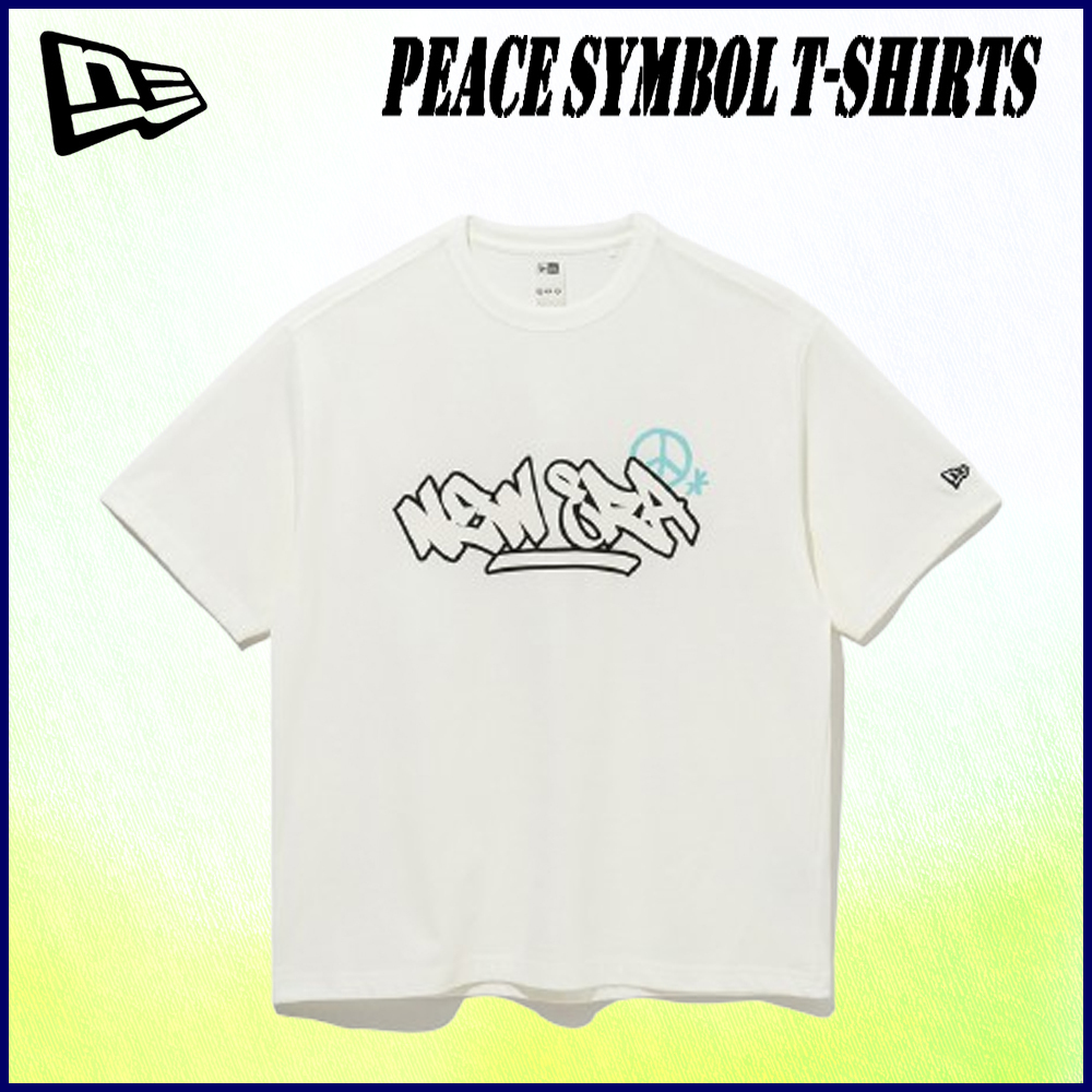 半袖Tシャツ★ニューエラ★夏流行 PEACE SYMBOL T-SHIRTS