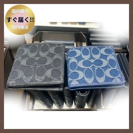 ネイビー（紺）系 Coach SIGNATURE(コーチ シグネチャー) 財布