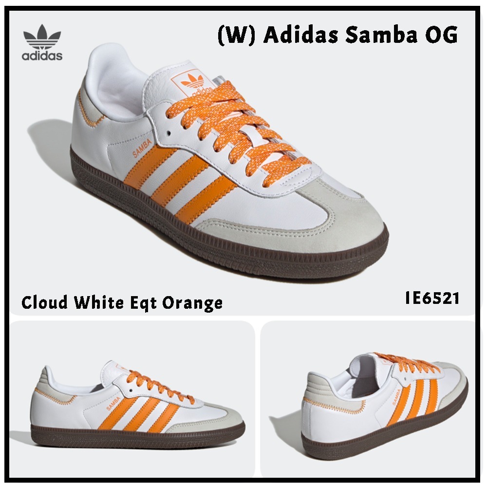 【アディダス】★(W) Adidas Samba OG White Orange★IE6521★