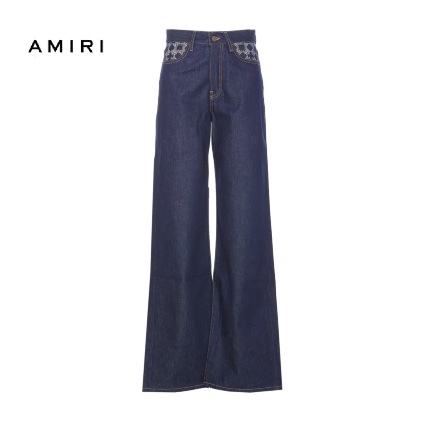 Amiri アミリ デニムパンツ ロゴ MA QUAD HIGH RISE WIDE
