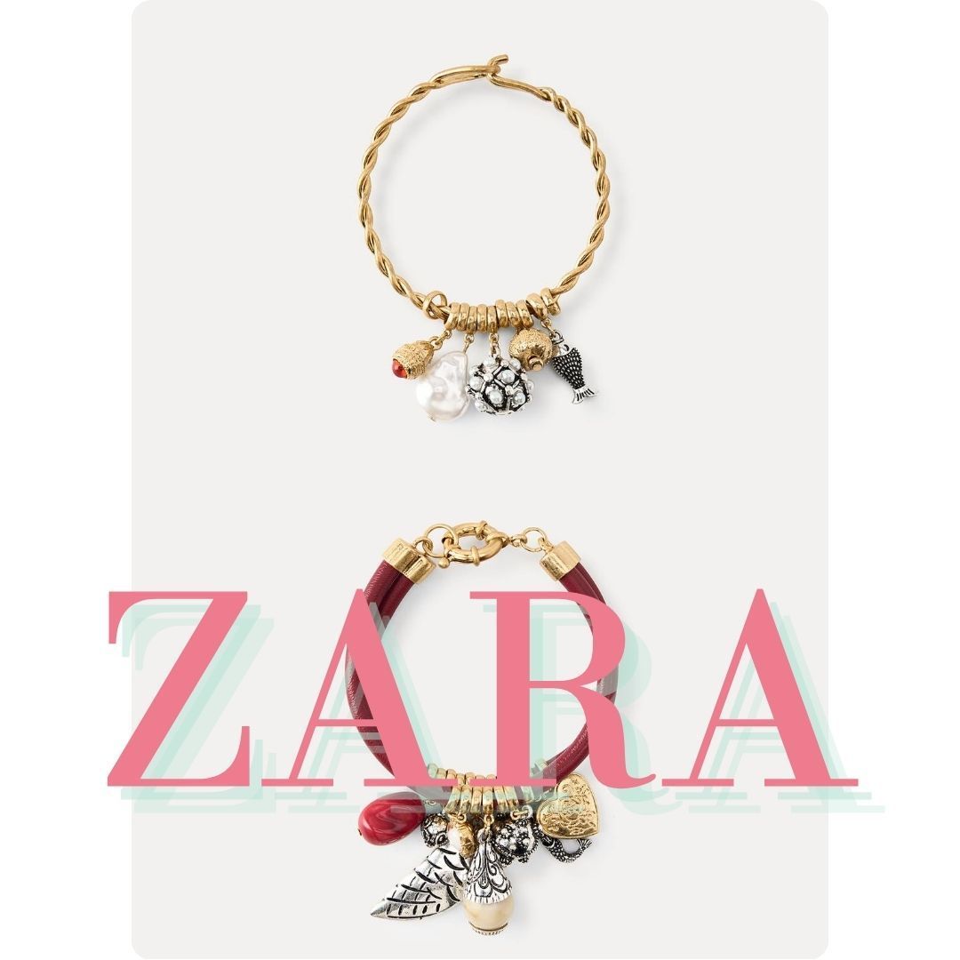 ZARA チャームブレスレット2個セット 4548/047