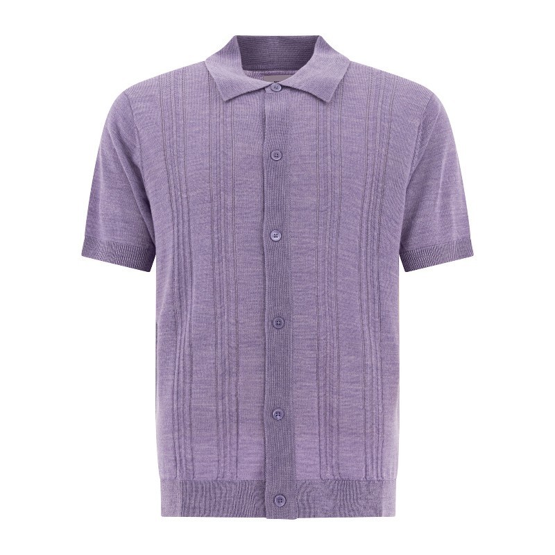 Tシャツ・カットソー NN07 SS25 Shirts (2526584695 THOR SS CARDIGAN 6584VIOLET)