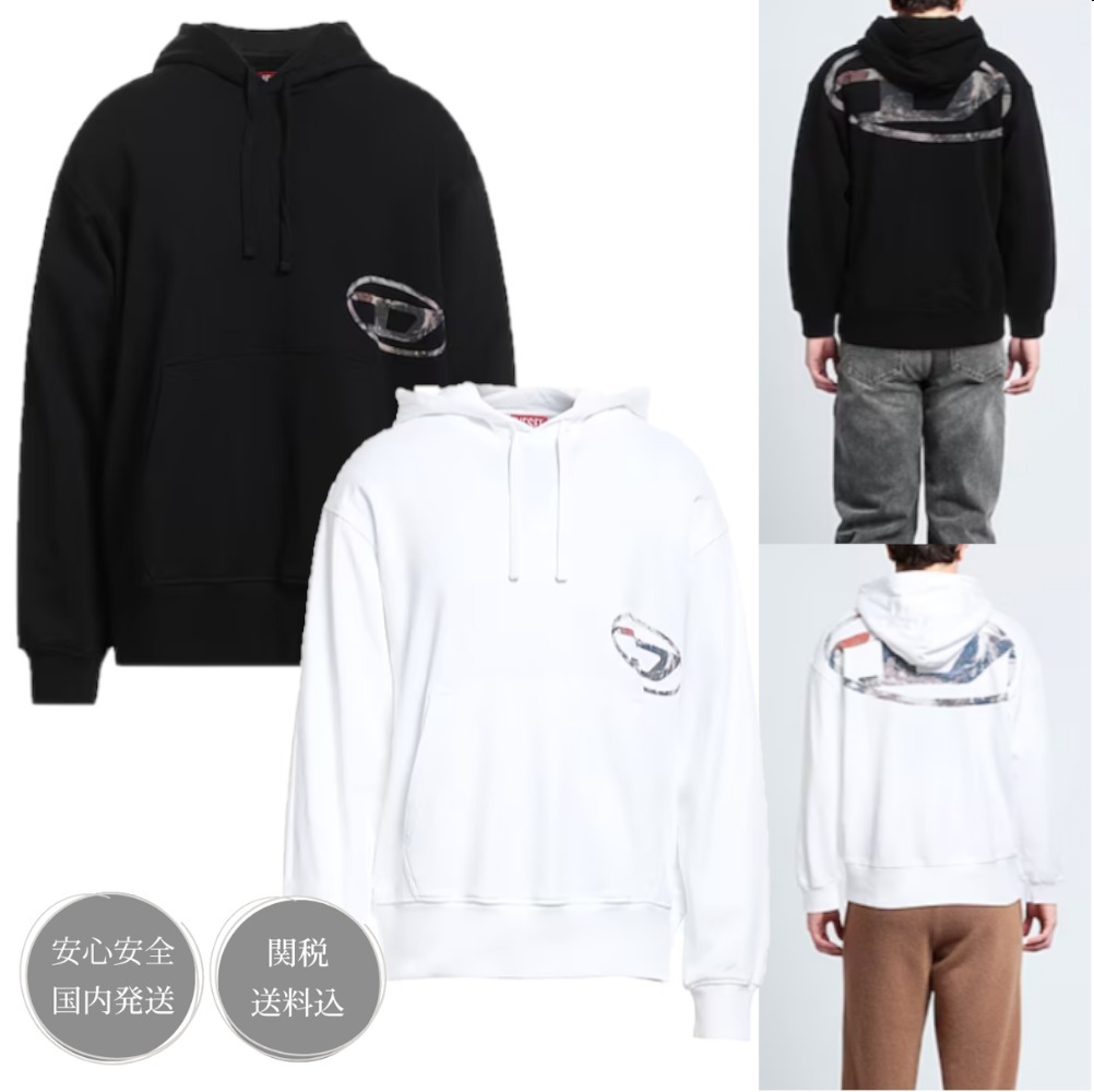 DIESEL ディーゼル D ロゴ カンガルーポケット パーカー 関送込