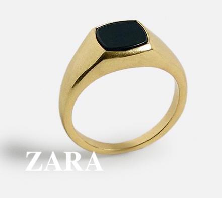 ★ドイツ発*ZARA*新作*Origins-ストーンリング/GOLD★