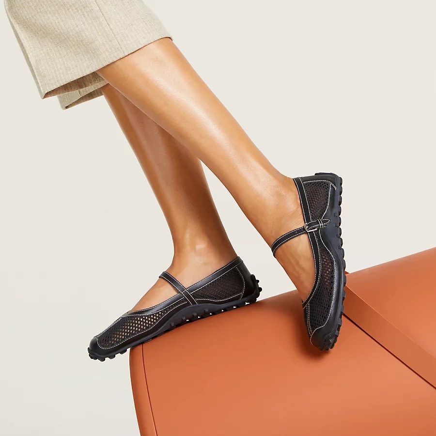 ■レトロテイスト【 HERMES 】バレエシューズ 《キチュ》