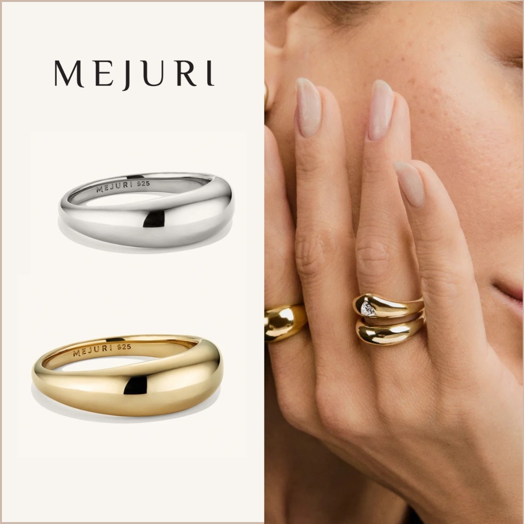 【MEJURI】日本未入荷 ベストセラー☆スリム Dome Ring