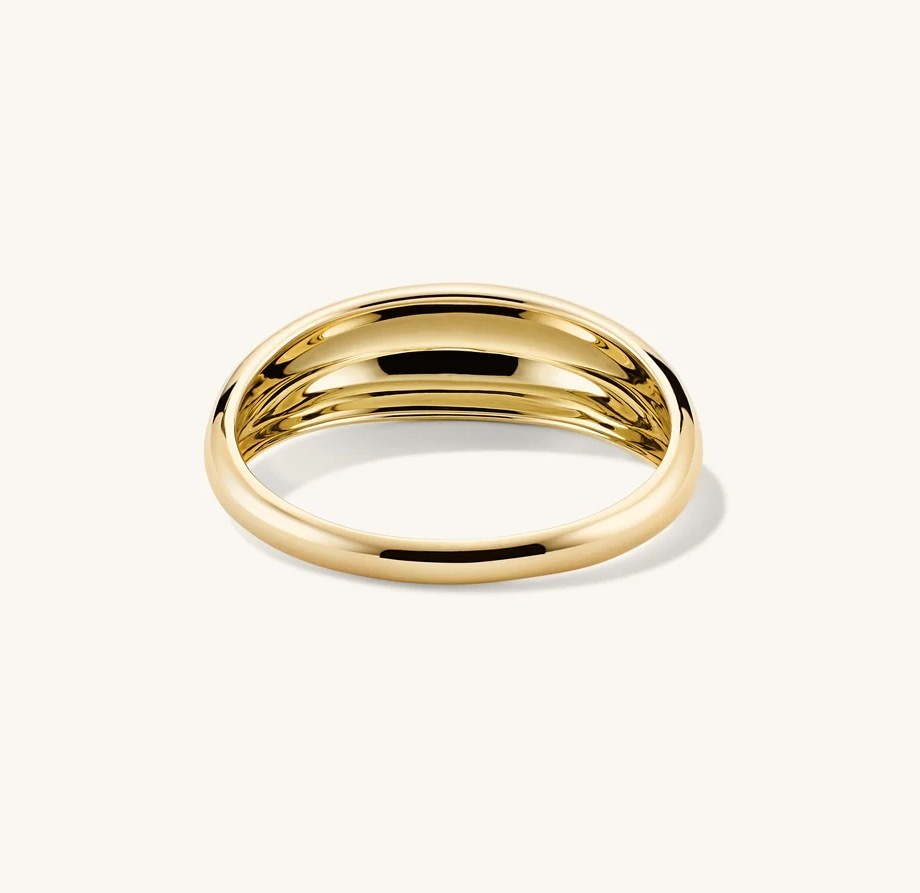 MEJURI】日本未入荷☆14K ベストセラー スリム Dome Ring