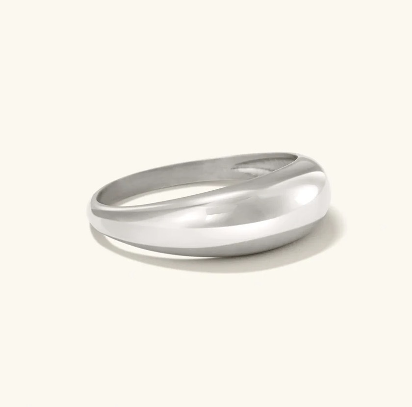 【MEJURI】日本未入荷☆14K ベストセラー スリム Dome Ring MEJURI】日本未入荷☆14K ベストセラー スリム Dome Ring