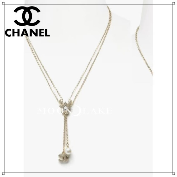 ≪25P★≫CHANEL ネックレス スター 星 ココマーク パール