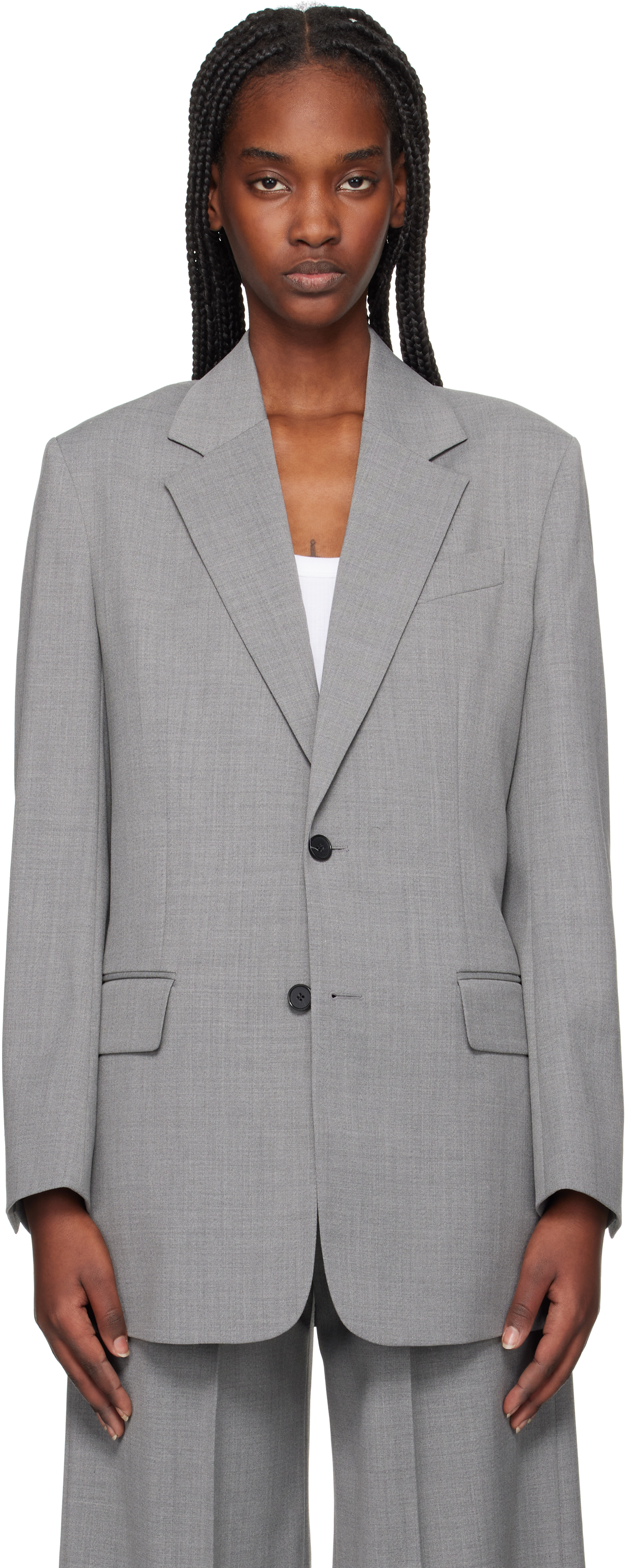 【関税込み】Filippa K グレー Davina テーラードジャケット
