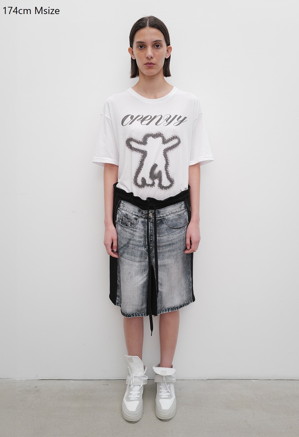 OPEN YY オープンワイワイ Jean Effect ショートパンツ OPEN Yy パンツ YY/オープンワイワイ/JEAN EFFECT JERSEY SHORTS