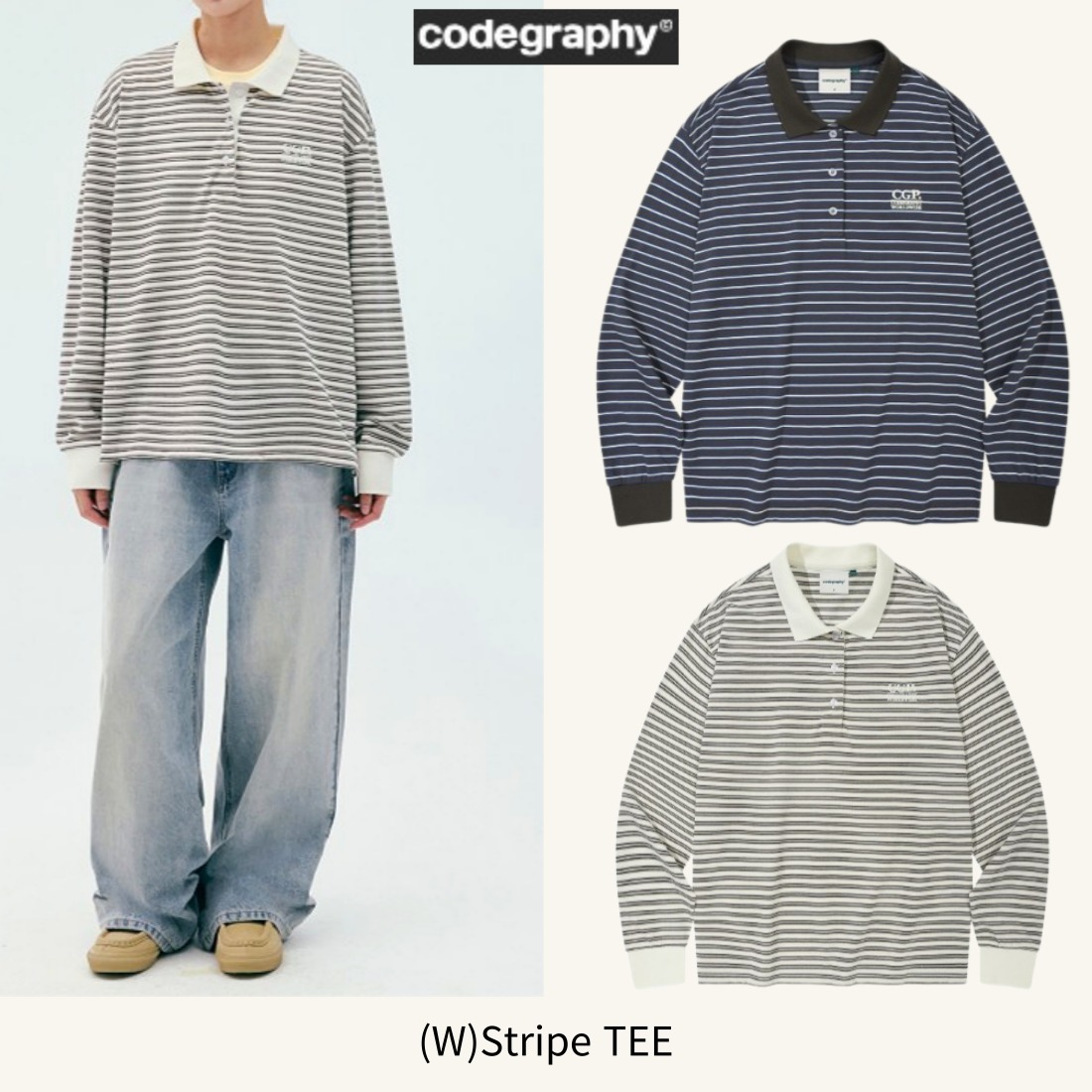 CGP■(W)Stripe TEE■送料込