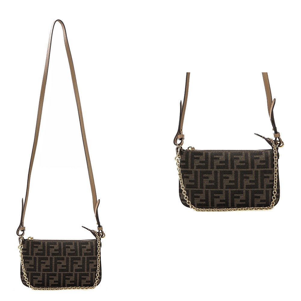 関税負担なし☆FENDI フェンディ バゲット スリム クラッチ