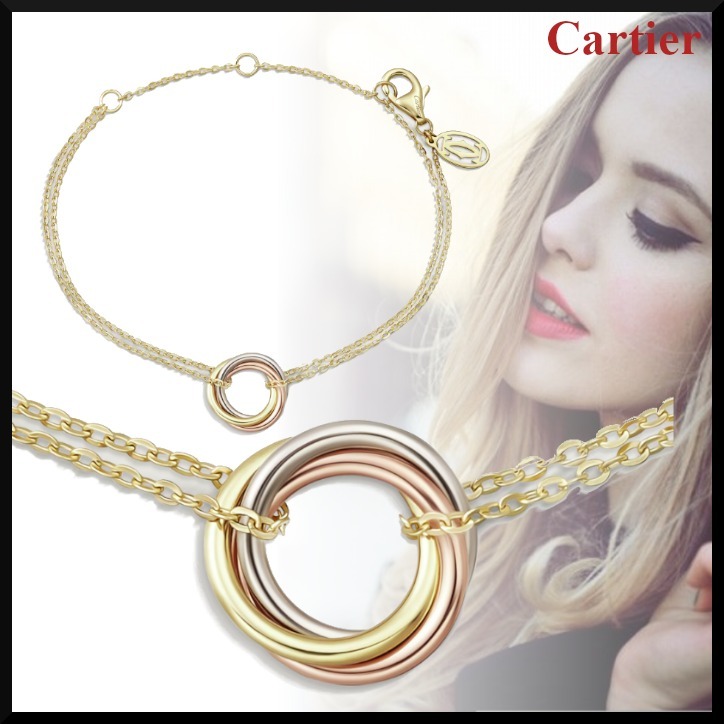 【Cartier】トリニティ マルチカラー ゴールド ブレスレット