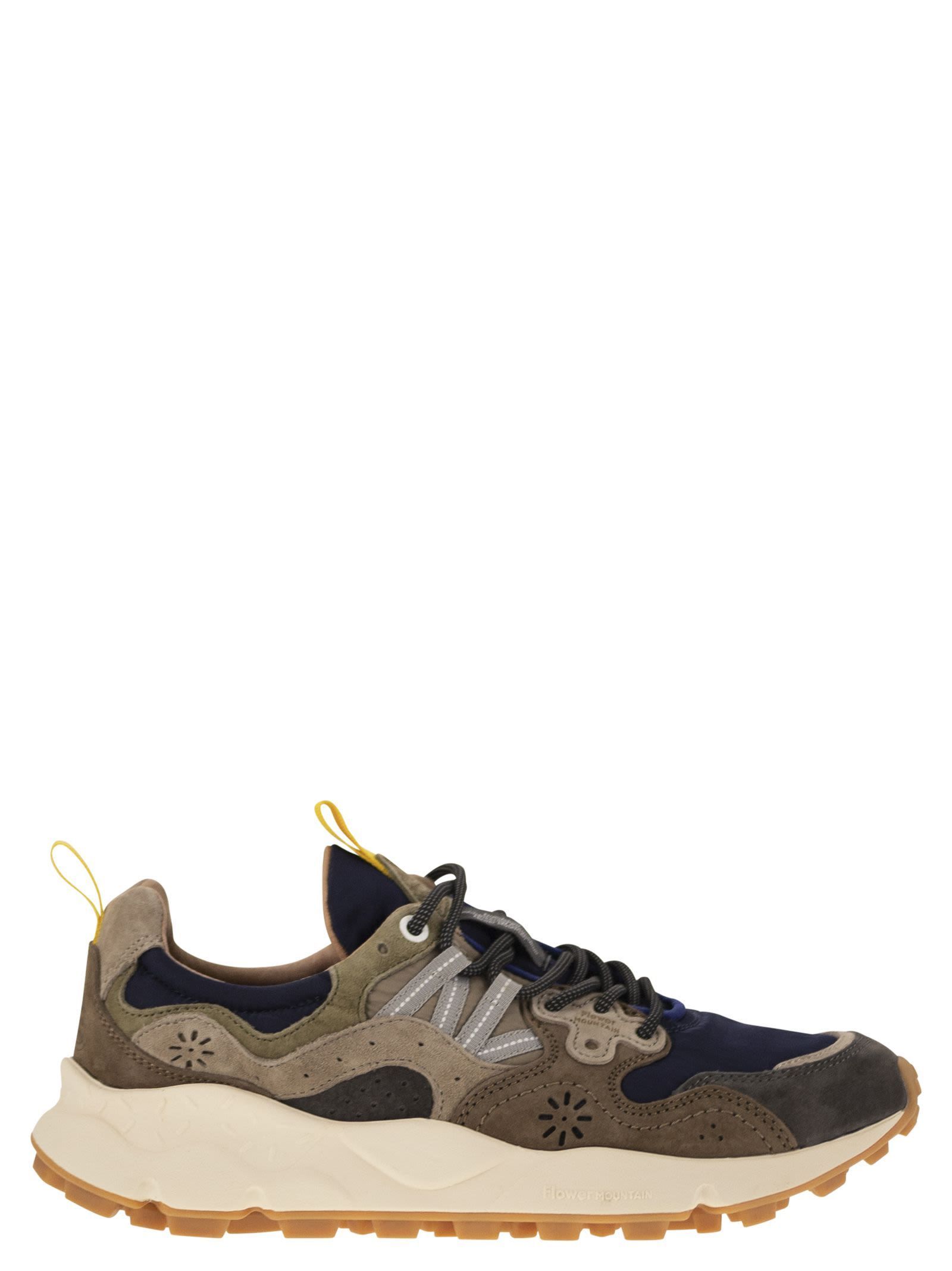スニーカー Flower Mountain YAMANO 3 - Sneakers in suede and technical f
