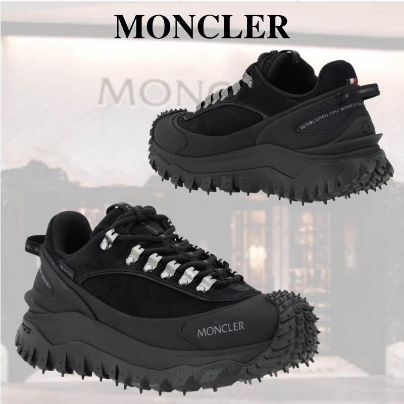 VIPSALE【MONCLER】レザー＆スエード トレーナー