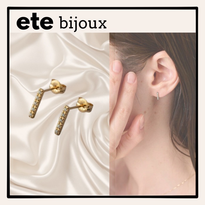 【ete bijoux】エテビジュー ビジュー バーピアス
