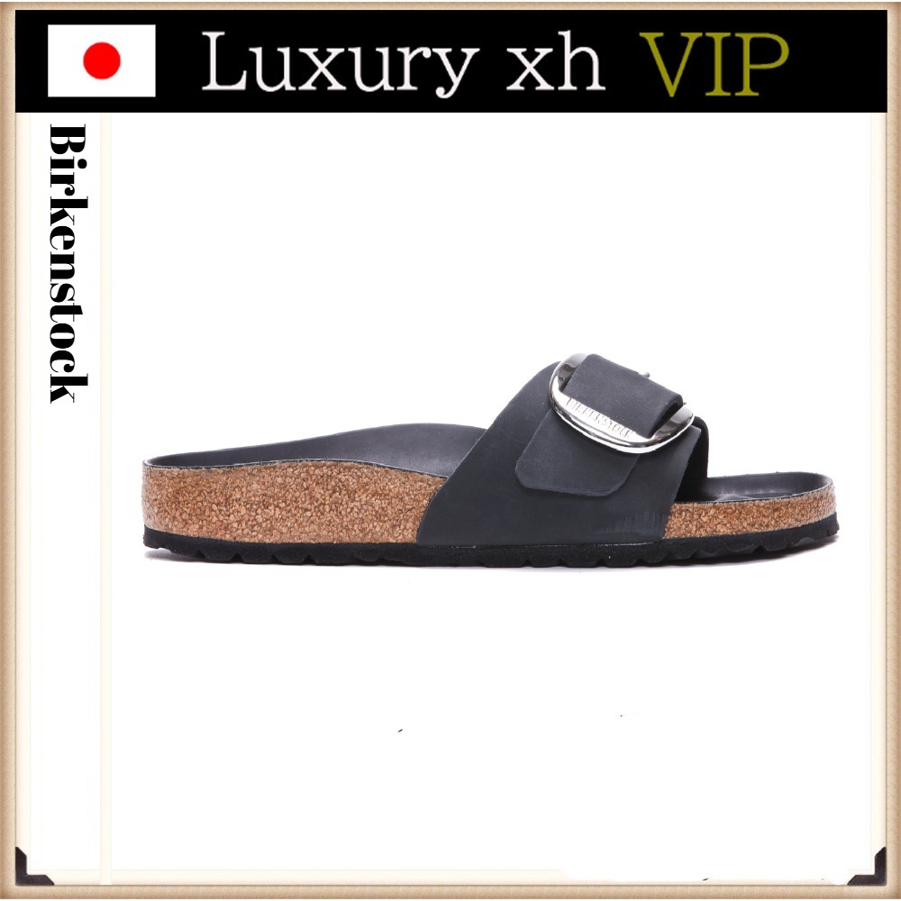 ★Birkenstock MADRID BIG BUCKLE ラウンドトゥ ロゴ サンダル