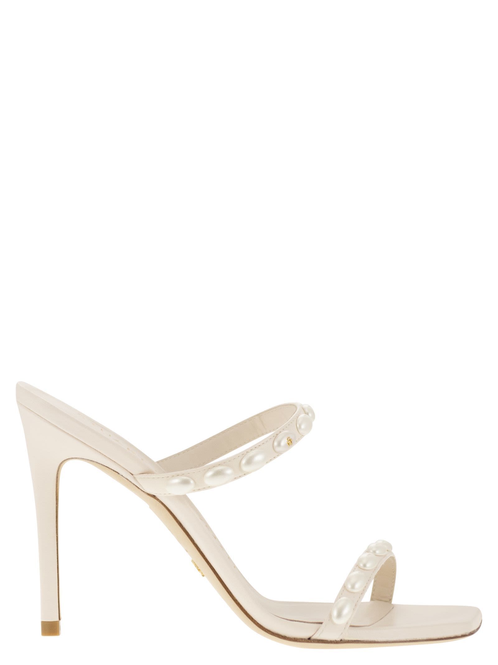 サンダル・ミュール Stuart Weitzman PEARLITA - Sandal with pearls