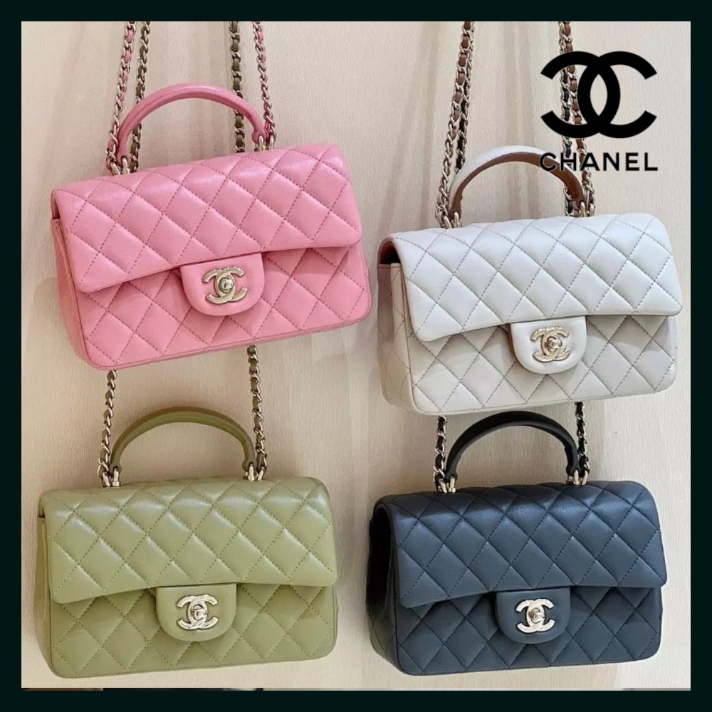【チェーン&トップハンドル★】CHANEL フラップバック ラム