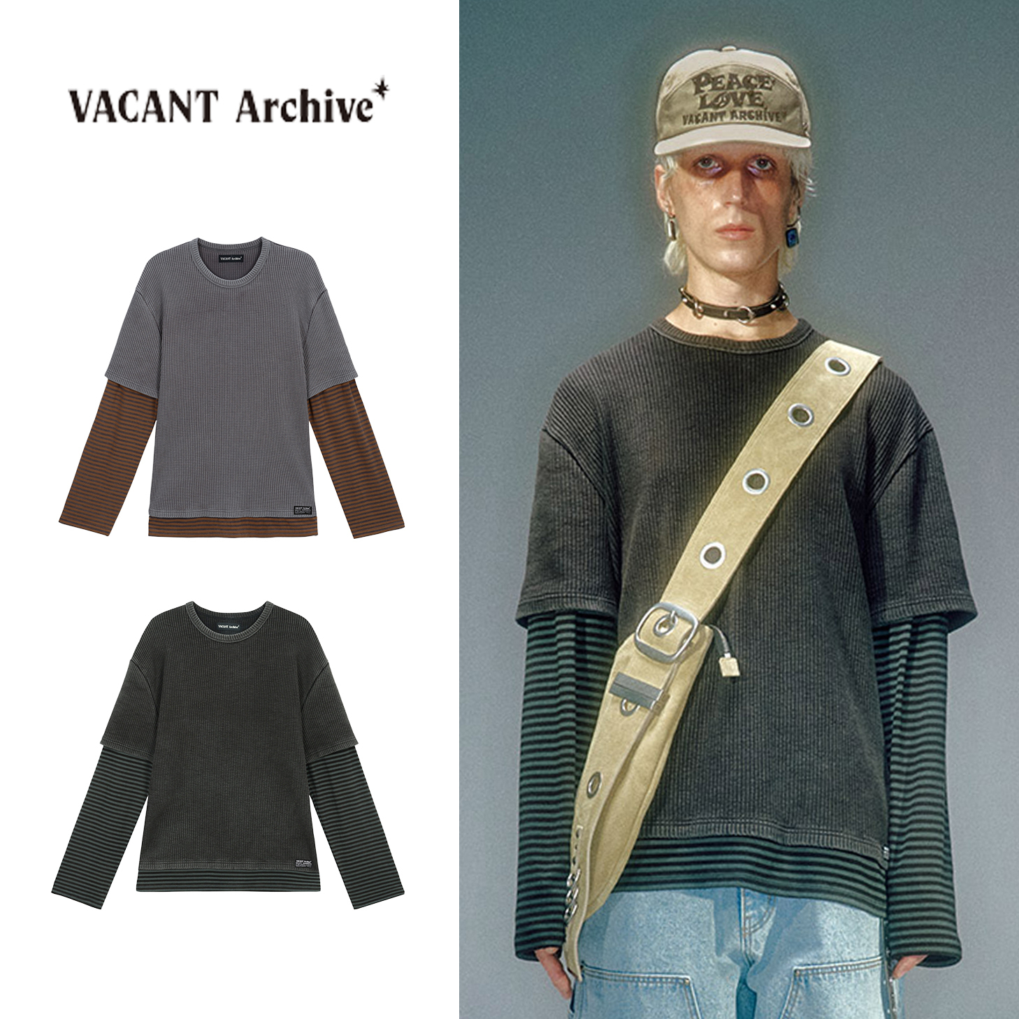 Tシャツ・カットソー VACANT Archive : 25SS / LAVI LAYERED LONG SLEEVE (2COLORS)