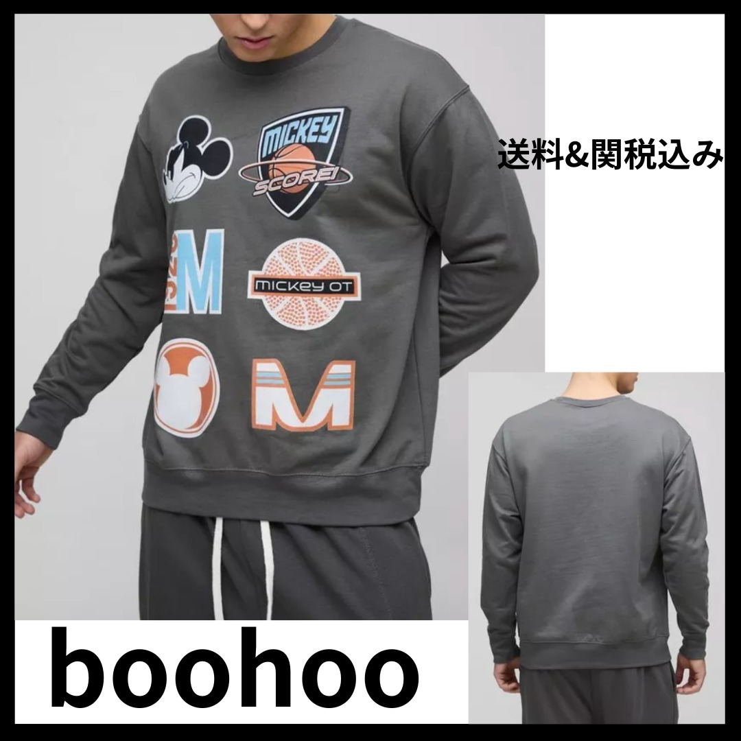 《boohoo》 ミッキーマウス プリント スウェットシャツ
