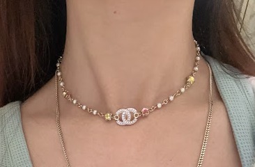 【カラフルな星が可愛い♪】CHANEL チョーカー CCロゴ 《25P》