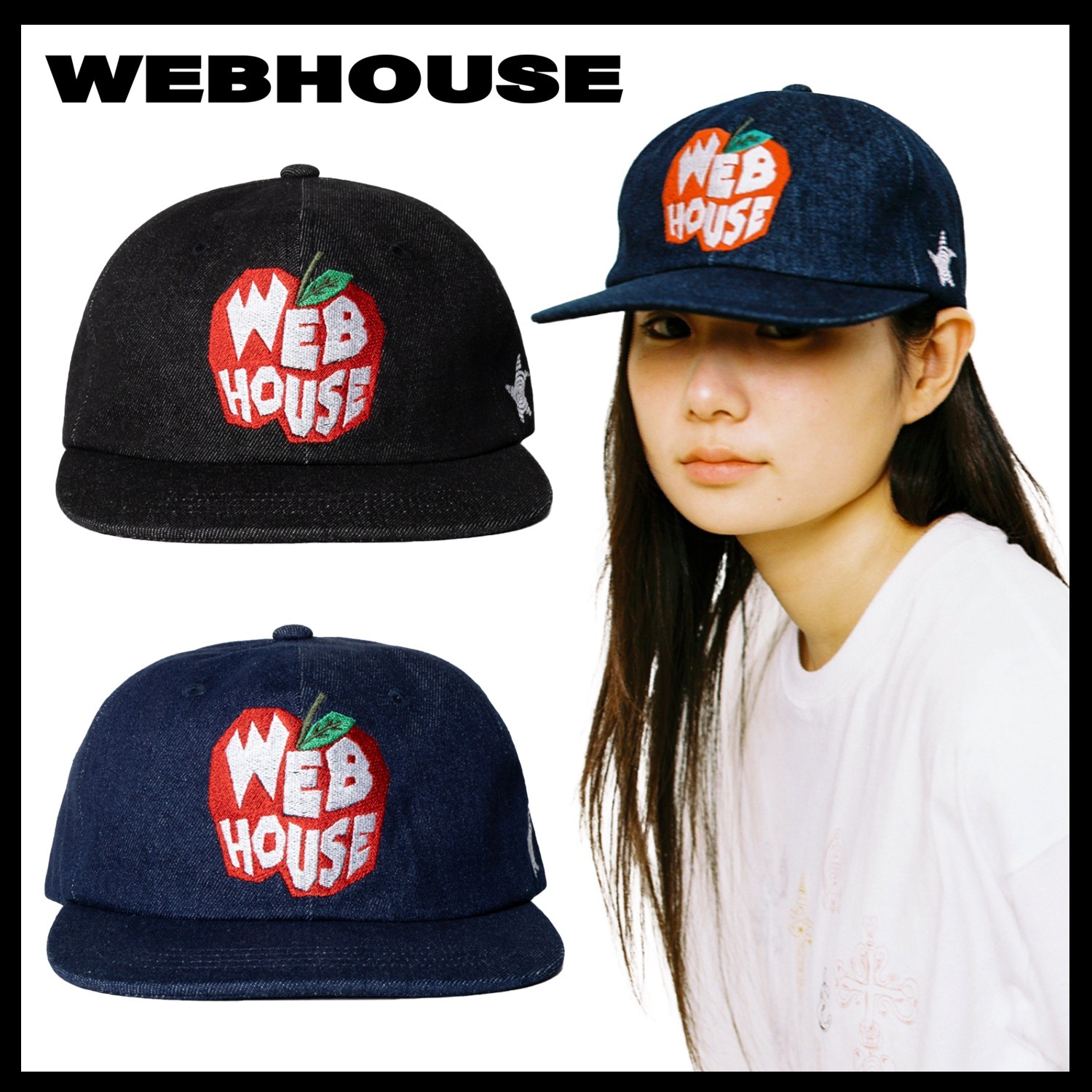 【WEBHOUSE】APPLEHOUSE CAP ★韓国人気★ 追跡付