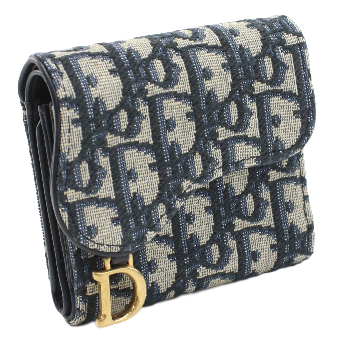【国内即発】Dior Saddle Lotus 三つ折り財布 S5652 M928