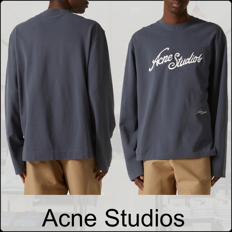 【ACNE STUDIOS】コットンジャージー T シャツ ☆Acne Studios☆ ロゴコットンジャージーTシャツ Tシャツ