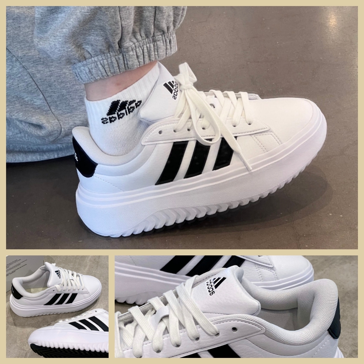 ★adidas★グランドコート プラットフォーム W ★大人気