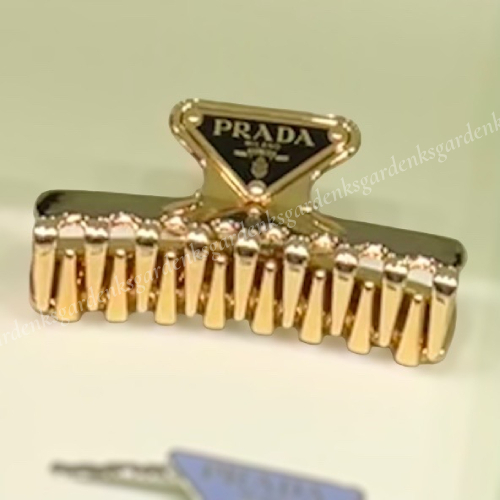 ［すぐにお届け］PRADA エナメルメタル ヘアクリップ PRADA】エナメル メタル ヘアクリップ 10cm (PRADA/ヘア
