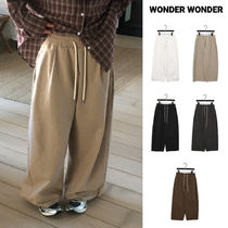 【WONDER WONDER】Sando back pocket snap pin tuck cotton pt