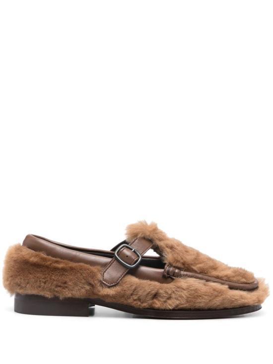 ローファー・オックスフォード HEREU Women Laced up Shoes WFALSH 47204 CAMEL BROWN