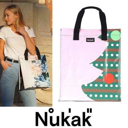 SALE◆Nukak【VIENETTA】カラフル限定柄ショッパートートbag◆SL SALE◇Nukak【VIENETTA】カラフル限定柄ショッパートートbag◇BK