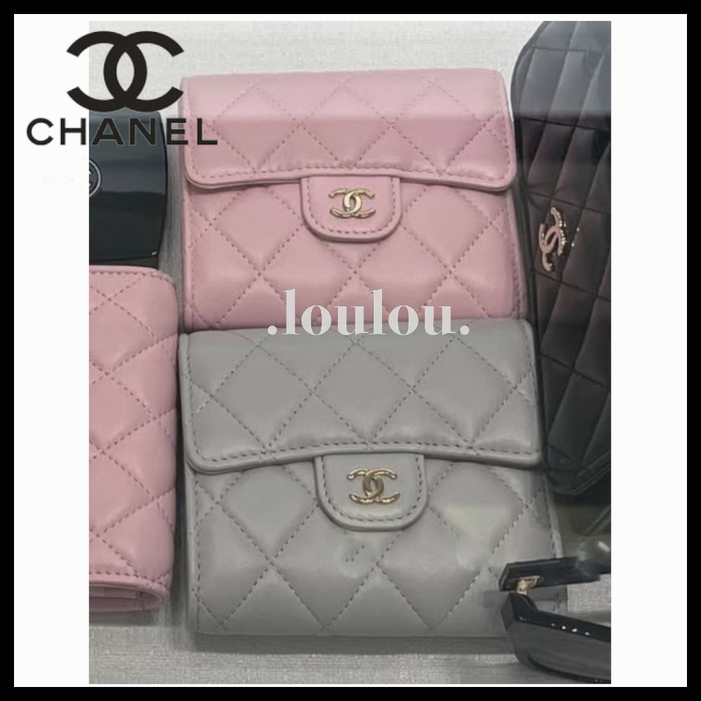 【人気のマトラッセに限定カラー☆2色】CHANEL 三つ折り財布