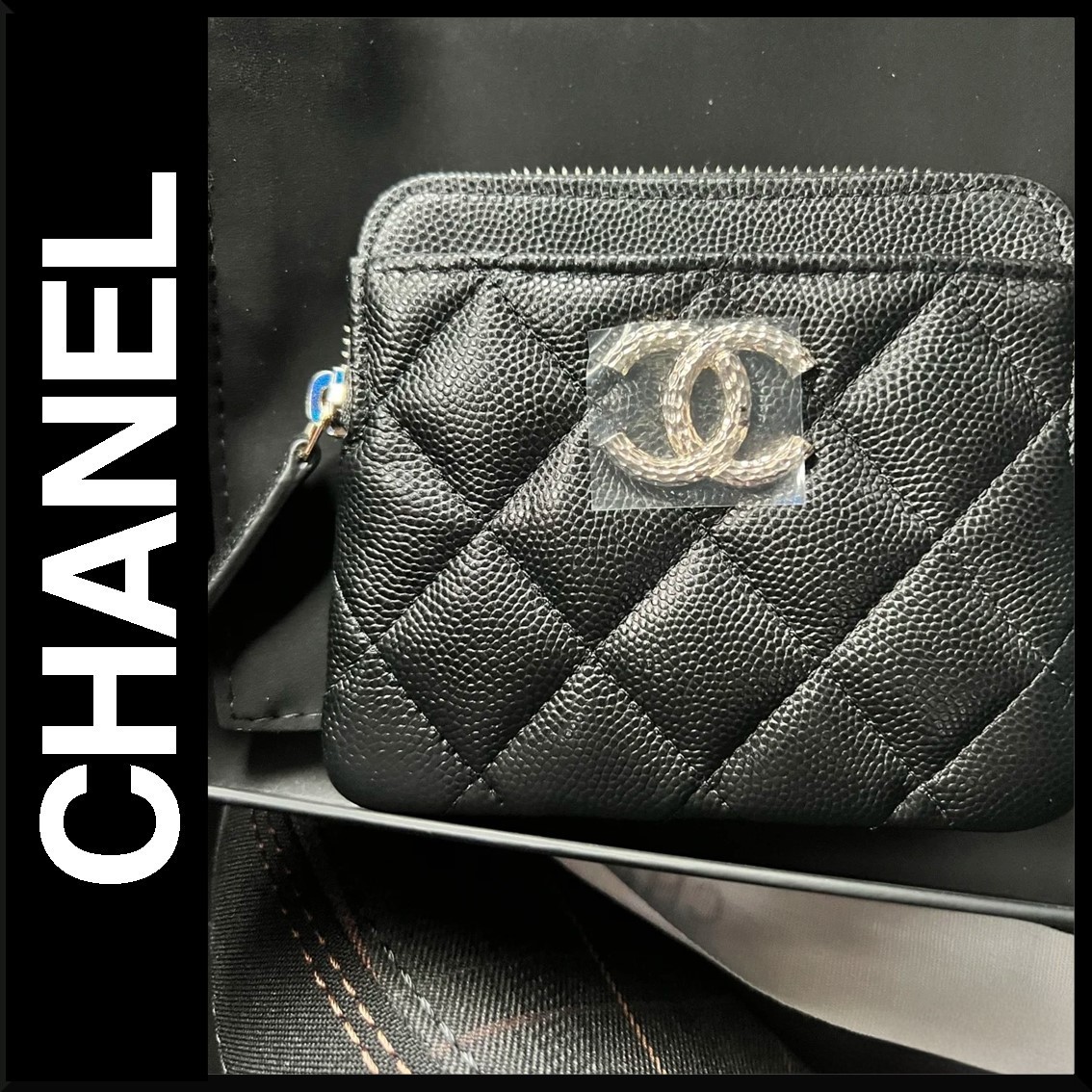【おしゃれ★】CHANEL ジップコインケース