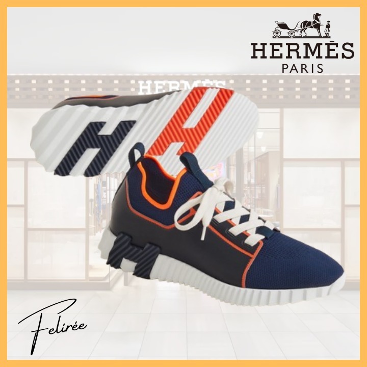 《人気☆》HERMES メンズ Slip-On Depart スニーカー