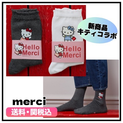 新作★Merci★ メルシー キティコラボ ソックス 靴下 送関込