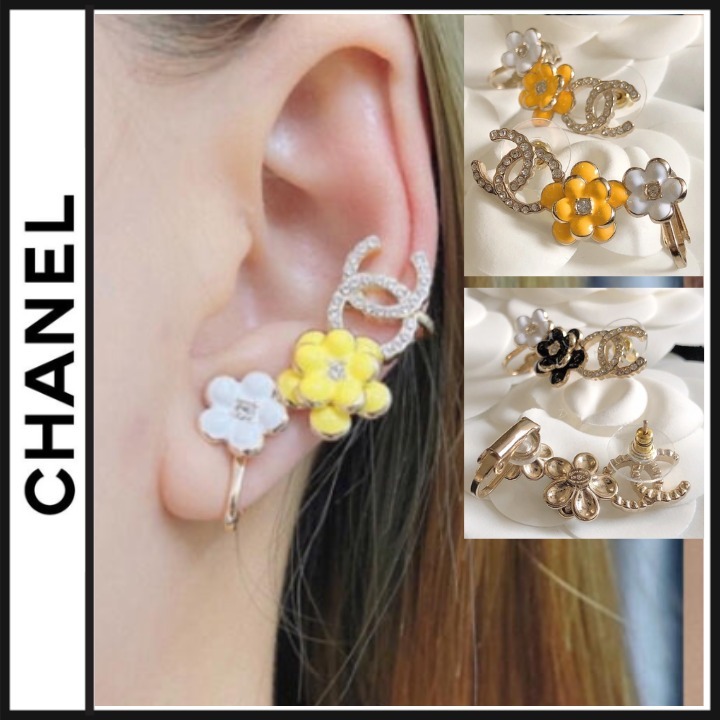 彩る華やかなお花が耳元を照らす♪【CHANEL】25A ピアス 彩る華やかなお花が耳元を照らす♪【CHANEL】25A ピアス (CHANEL