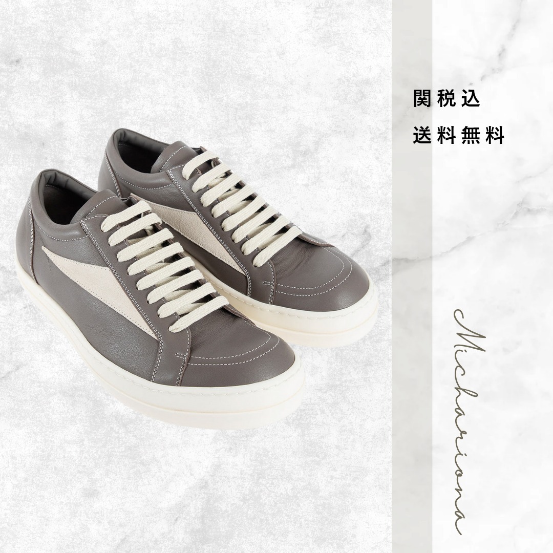 RICK OWENS SS25 HOLLYWOOD カーフレザー ビンテージ スニーカー