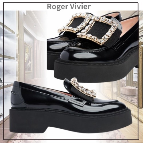 関税込 25SS ■ Roger Vivier ■Viv Rangers レザーローファー