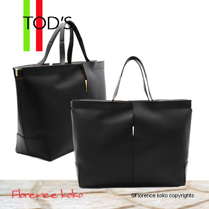 関税込み国内発送 TOD'S Di バッグ フォリオ レザー ミディアム