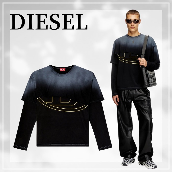 DIESEL t-besh-cut デストロイド ロングスリーブTシャツ
