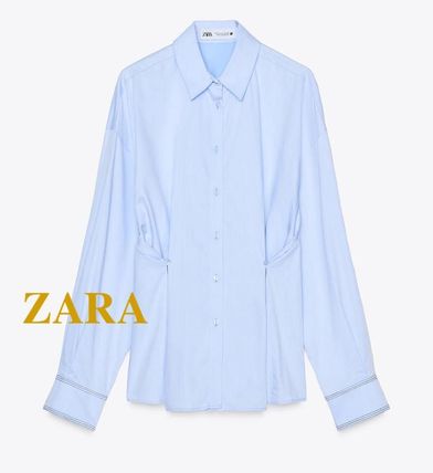 ☆ドイツ発*ZARA*新作*ボタンウエストオクスフォードシャツ/UL