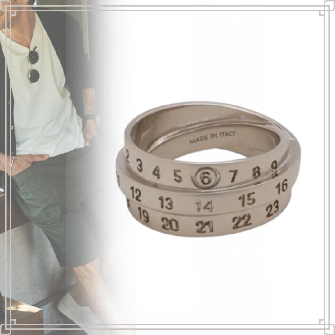 ◆プレゼントに最適◆【MM6 Maison Margiela】トリプル リング